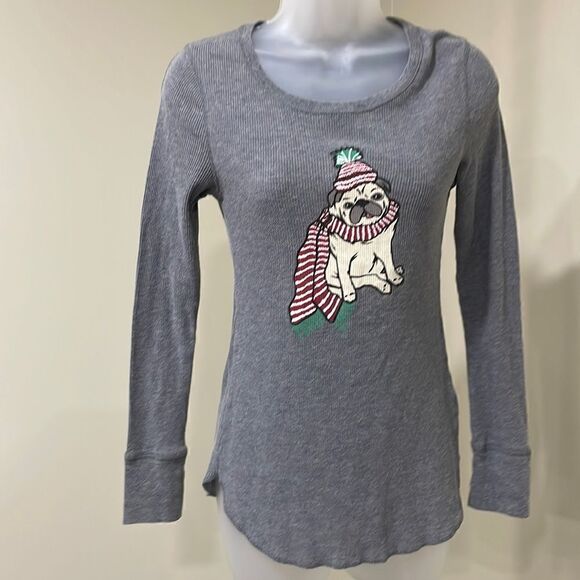 NWOT Old Navy Winter Pug Top. Size S small 4/6 - Picture 1 of 7